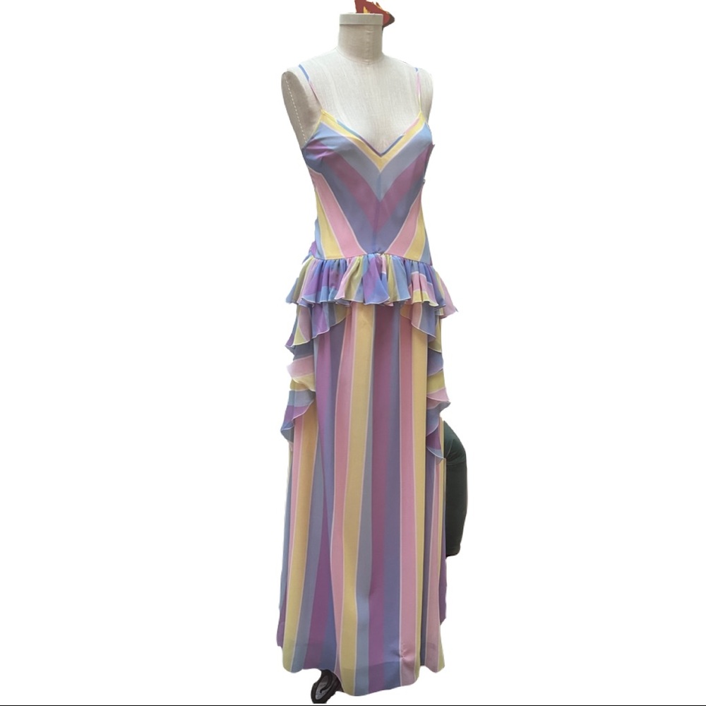 Blu Marine rainbow maxi dress